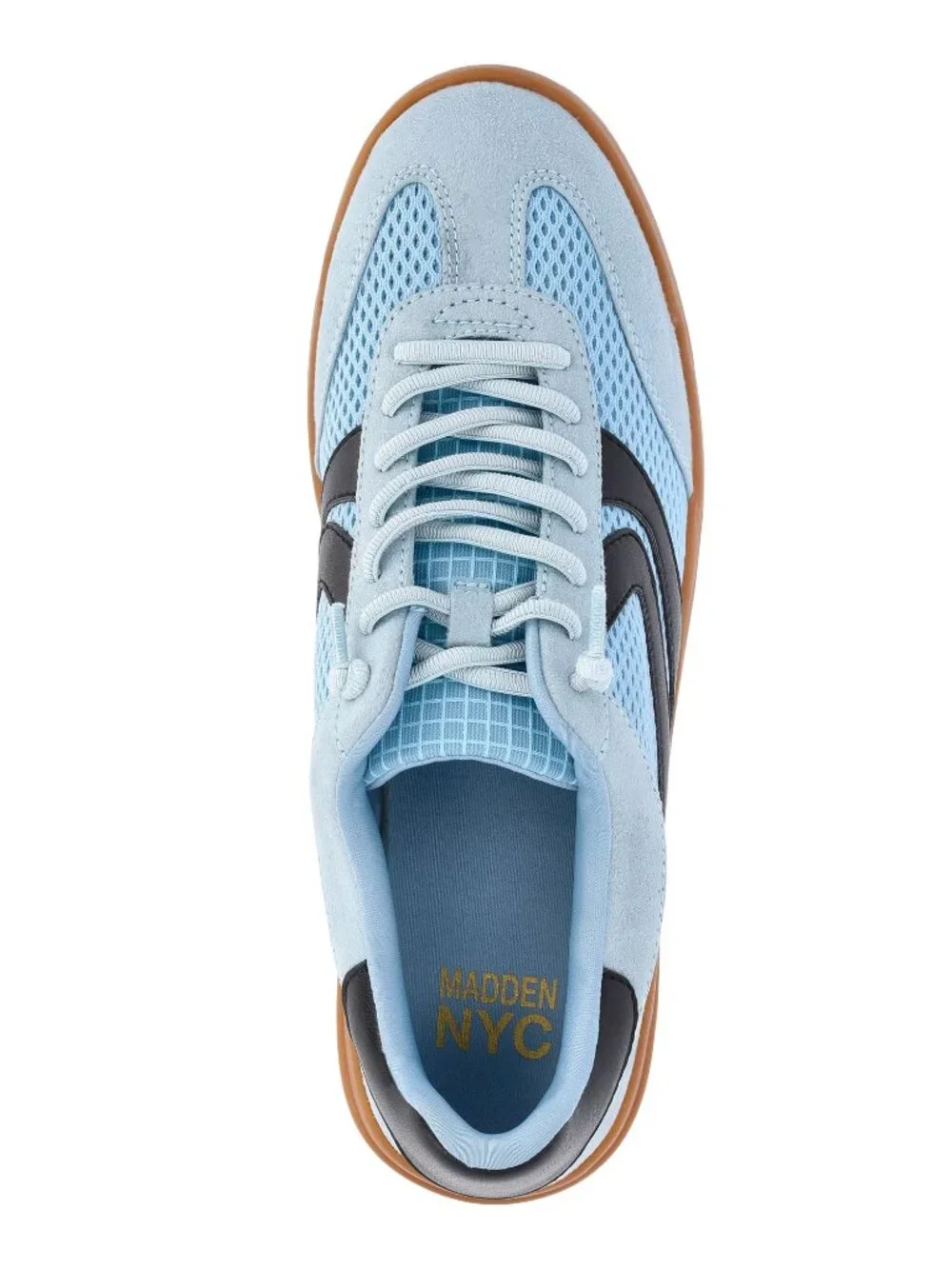 NIB Madden NYC Womens Low Profile Sneakers Size 8 Faux Suede Mesh